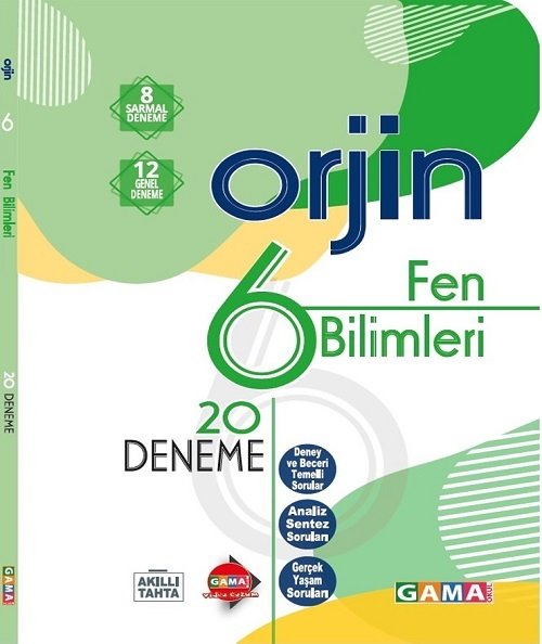 Gama 6. Sınıf Fen Bilimleri Orjin 20 Deneme Gama Yayınları