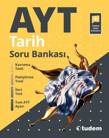 Tudem YKS AYT Tarih Soru Bankası Video Çözümlü Tudem Yayınları