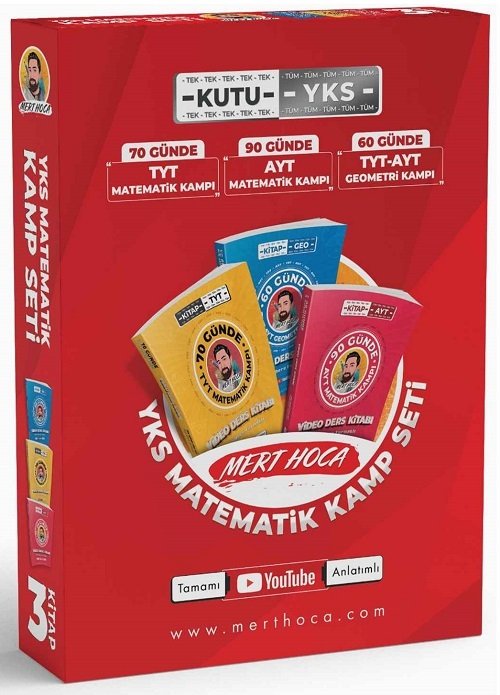 Mert Hoca YKS TYT AYT Matematik Kamp Seti (3 Kitap) Mert Hoca Yayınları