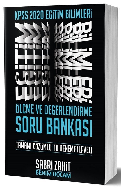 Benim Hocam 2020 KPSS Ölçme ve Değerlendirme Soru Bankası Çözümlü Sabri Zahit Benim Hocam Yayınları