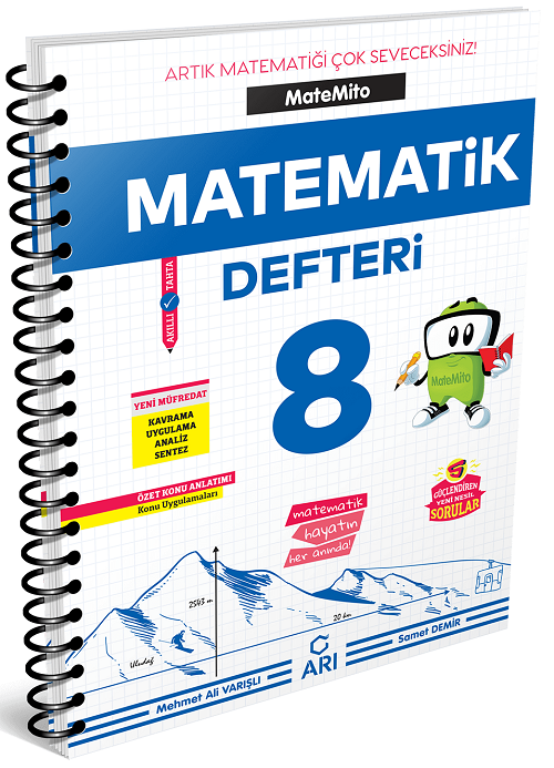 Arı Yayınları 8. Sınıf Matemito Akıllı Matematik Defteri Arı Yayınları