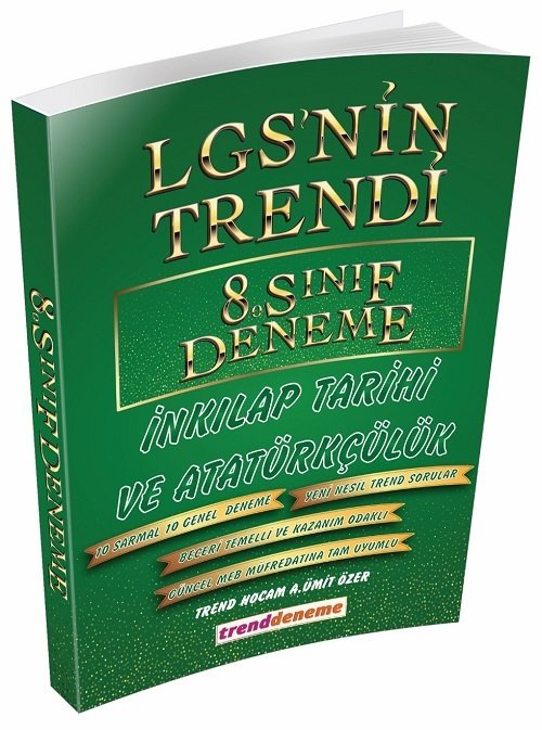 Trend Akademi 8. Sınıf LGS TC İnkılap Tarihi ve Atatürkçülük LGS nin Trendi 20 Deneme Trend Akademi Yayınları