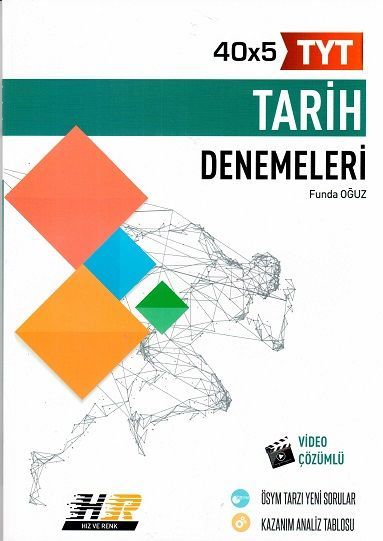 Hız ve Renk YKS TYT Tarih 40x5 Denemeleri Hız ve Renk Yayınları