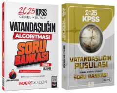 CBA + İndeks 2025 KPSS Vatandaşlık Vatandaşlığın Pusulası Soru Bankası 2 li Set - Ali Koç CBA + İndeks Akademi Yayınları