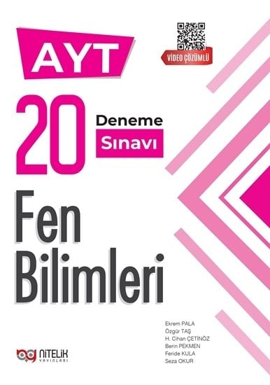 Nitelik YKS AYT Fen Bilimleri 20 Deneme Nitelik Yayınları