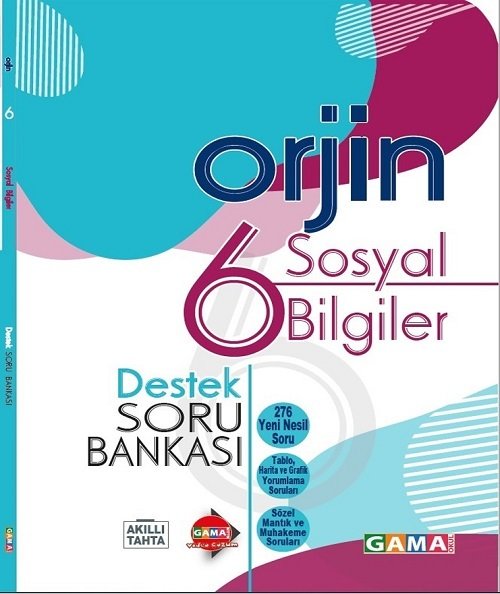 Gama 6. Sınıf Sosyal Bilgiler Orjin Destek Soru Bankası Gama Yayınları