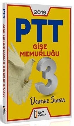 İsem 2019 PTT Personel Alım Gişe Memurluğu 3 Deneme Sınavı İsem Yayınları