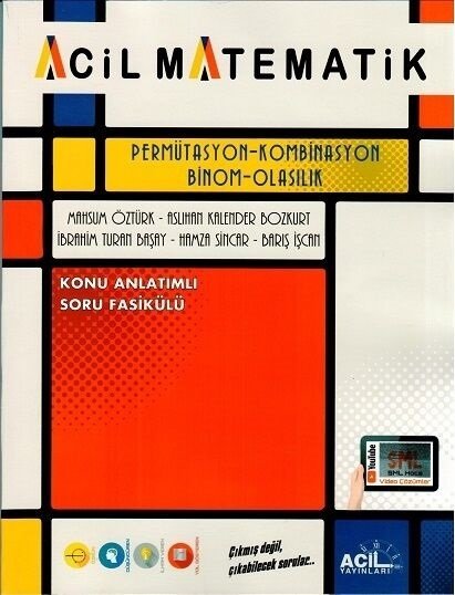 Acil YKS Acil Matematik Permütasyon Kombinasyon Binom Olasılık Acil Yayınları