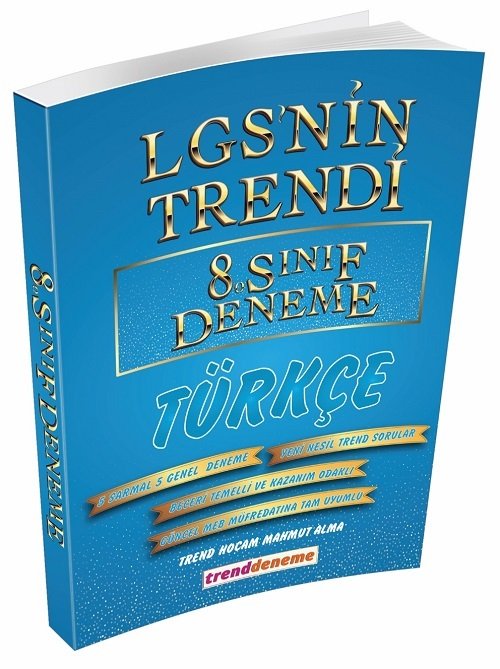 Trend Akademi 8. Sınıf LGS Türkçe LGS nin Trendi 10 Deneme Trend Akademi Yayınları