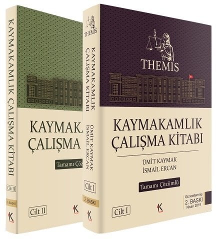 Kuram 2019 THEMİS Kaymakamlık Çalışma Kitabı 2 Cilt Set Çözümlü Ümit Kaymak, İsmail Ercan Kuram Kitap