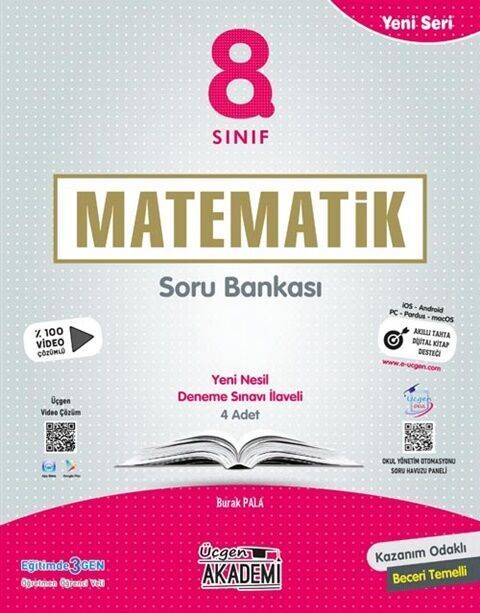 Üçgen Akademi 8. Sınıf Matematik Yeni Seri Soru Bankası Üçgen Akademi Yayınları