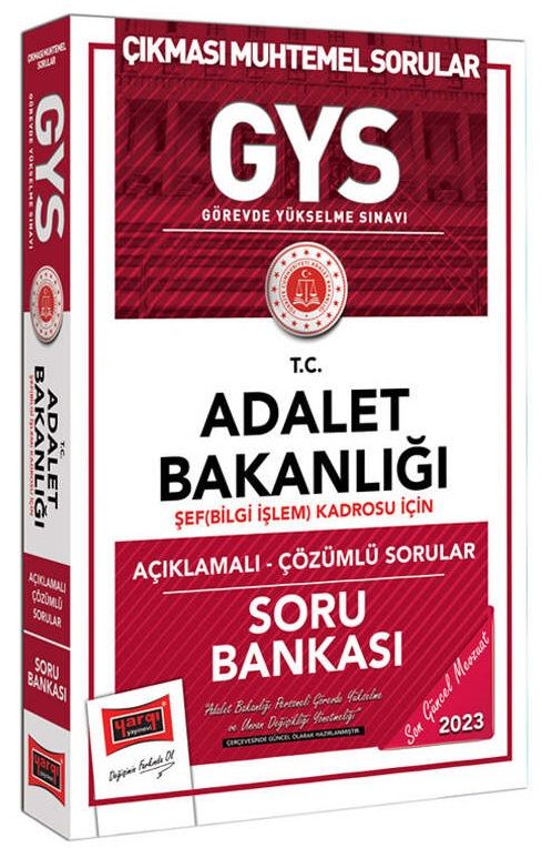 Yargı 2023 GYS Adalet Bakanlığı Şef Bilgi İşlem Kadrosu Konu Özetli Soru Bankası Görevde Yükselme Yargı Yayınları