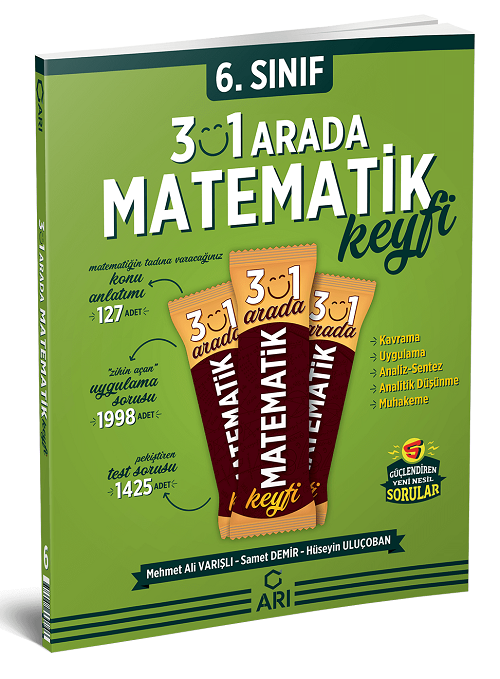 Arı Yayınları 6. Sınıf 3 ü 1 Arada Matematik Keyfi Matemito Arı Yayınları