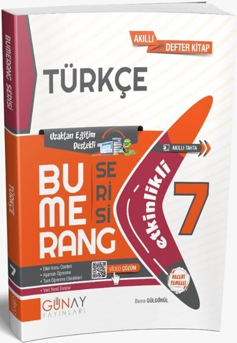 Günay 7. Sınıf Türkçe Bumerang Soru Bankası Günay Yayınları