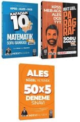 İndeks 2025 ALES Matematik + Paragraf Soru Deneme 3 lü Set - Metin Şimşek, Berk Ekici İndeks Akademi Yayıncılık