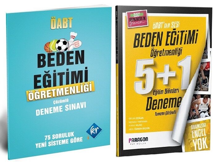 SÜPER FİYAT - KR Akademi + Paragon ÖABT Beden Eğitimi 1+5 Deneme 2 li Set KR Akademi + Paragon Yayıncılık