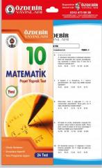 Özdebir 10.Sınıf Matematik Yaprak Test Özdebir Yayınları