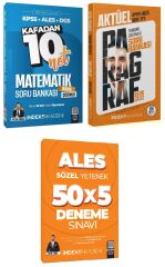 İndeks 2025 ALES Matematik + Paragraf Soru Deneme 3 lü Set - Metin Şimşek, Berk Ekici İndeks Akademi Yayıncılık