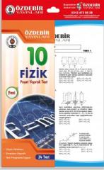 Özdebir 10.Sınıf Fizik Yaprak Test Özdebir Yayınları