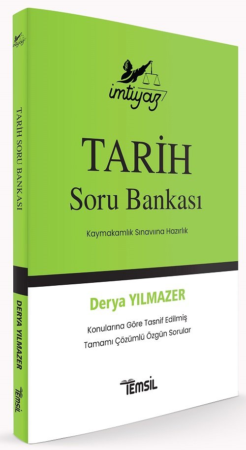 Temsil İMTİYAZ Kaymakamlık Tarih Soru Bankası - Derya Yılmazer Temsil Yayınları