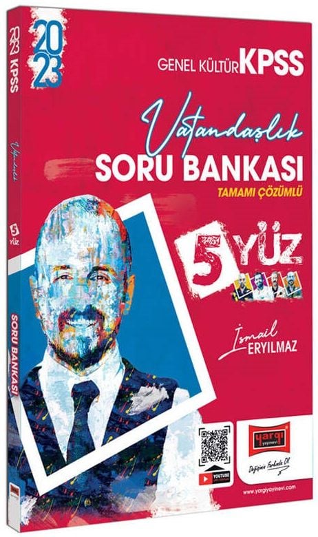 Yargı 2023 KPSS Vatandaşlık 5Yüz Soru Bankası Çözümlü - İsmail Eryılmaz Yargı Yayınları