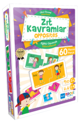 Zıt Kavramlar 60 Parça Puzzle - Opposites Blue Focus Games