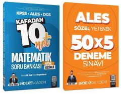 İndeks 2025 ALES Matematik Soru Bankası + Sözel Yetenek 5 Deneme 2 li Set - Metin Şimşek, Berk Ekici İndeks Akademi Yayıncılık