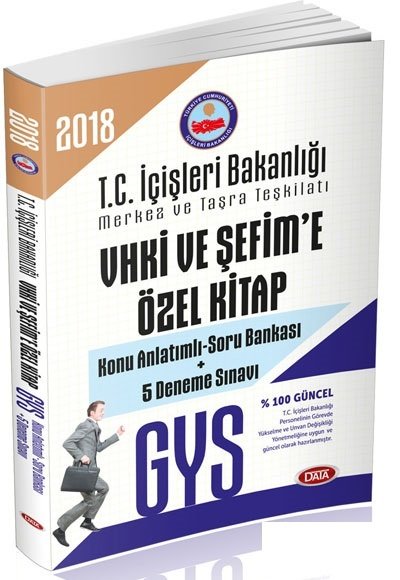 Data 2018 GYS İçişleri Bakanlığı Merkez Taşra VHKİ ve Şefime Özel Konu Anlatımlı Soru Bankası + 5 Deneme Data Yayınları