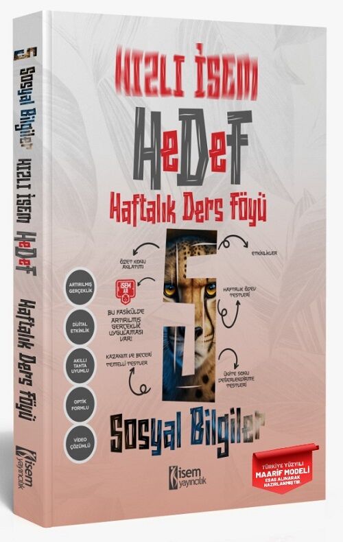 İsem 5. Sınıf Hızlı İsem Sosyal Bilimler Hedef Haftalık Ders Föyü İsem Yayıncılık