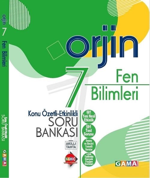 Gama 7. Sınıf Fen Bilimleri Orjin Konu Özetli Soru Bankası Gama Yayınları