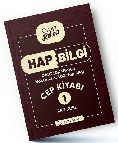 Acegen ÖABT Din Kültürü Öğretmenliği Hap Bilgi Cep Kitabı 1 - Arif Köse Acegen Yayınları