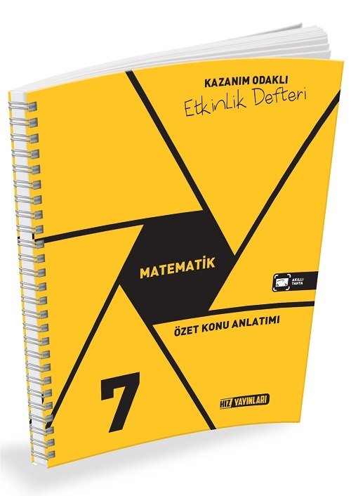 Hız Yayınları 7. Sınıf Matematik Kazanım Odaklı Etkinlik Defteri Hız Yayınları