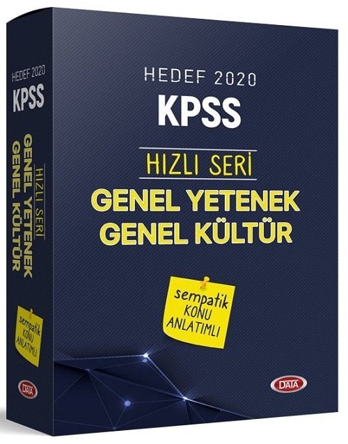 Data 2020 KPSS Genel Yetenek Genel Kültür Sempatik Konu Anlatımlı Set Hızlı Seri Data Yayınları