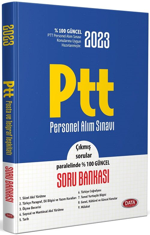 Data 2023 PTT Personel Alım Sınavı Soru Bankası Data Yayınları