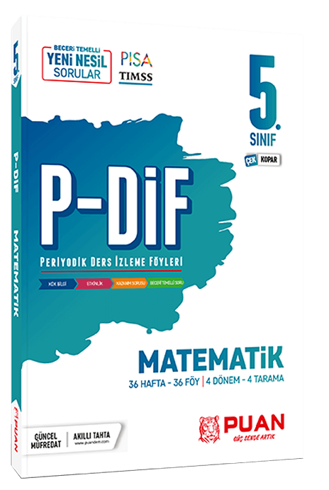 Puan 5. Sınıf Matematik PDİF Konu Anlatım Föyleri Puan Yayınları