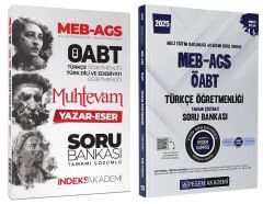 Pegem + İndeks 2025 ÖABT MEB-AGS Türkçe + Muhtevam Yazar Eser Soru Bankası 2 li Set Pegem + İndeks Akademi Yayınları