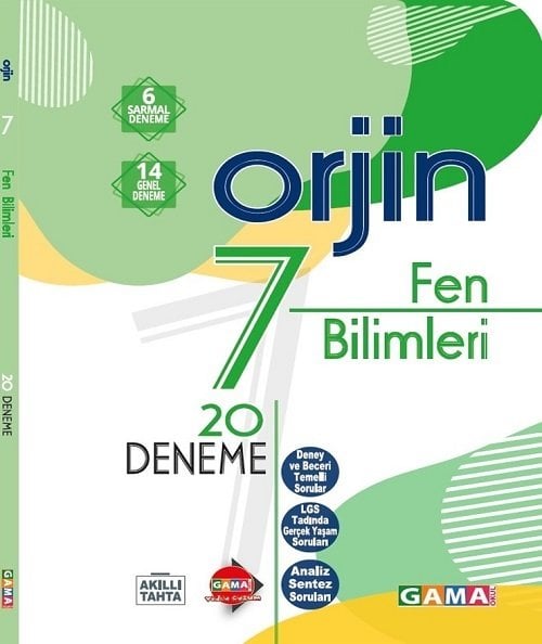 Gama 7. Sınıf Fen Bilimleri Orjin 20 Deneme Gama Yayınları