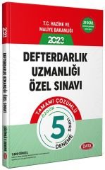 Data 2023 Defterdarlık Uzmanlığı Özel Sınavı 5 Deneme Çözümlü Data Yayınları