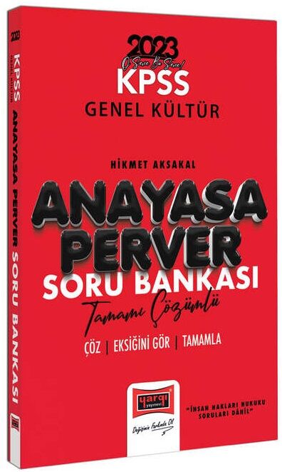 Yargı 2023 KPSS Anayasa Vatandaşlık Anayasaperver Soru Bankası Çözümlü Yargı Yayınları