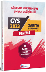 Memur Sınav 2023 GYS Yerel Yönetimler Zabıta Şube Müdürü 11. Grup Deneme Görevde Yükselme Memur Sınav