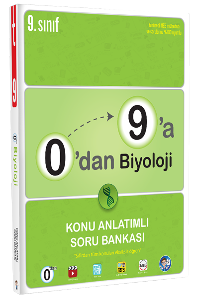 Tonguç 9. Sınıf 0 dan 9 a Biyoloji Konu Anlatımlı Soru Bankası Tonguç Akademi