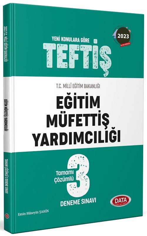 Data 2023 MEB TEFTİŞ Eğitim Müfettiş Yardımcılığı 3 Deneme Çözümlü Data Yayınları