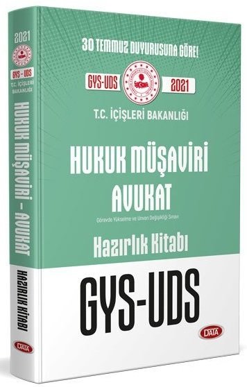 SÜPER FİYAT - Data 2021 GYS İçişleri Bakanlığı Hukuk Müşaviri Avukat Konu Anlatımlı Hazırlık Kitabı Görevde Yükselme Data Yayınları