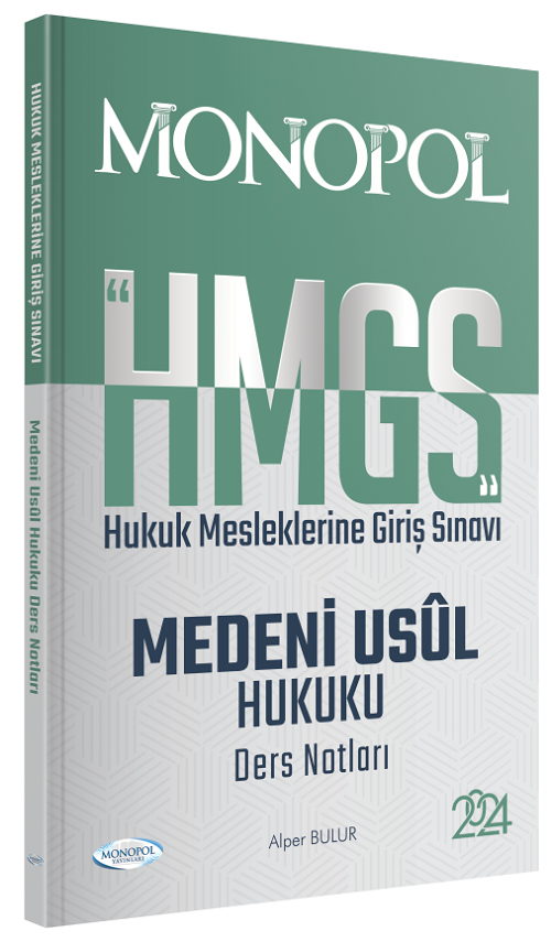 Monopol 2024 HMGS Medeni Usul Hukuku Ders Notları - Alper Bulur Monopol Yayınları