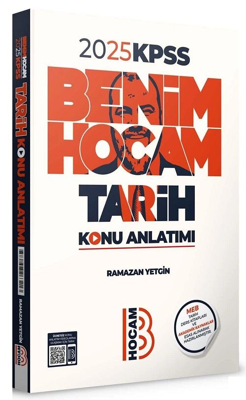 Benim Hocam 2025 KPSS Tarih Konu Anlatımı - Ramazan Yetgin Benim Hocam Yayınları