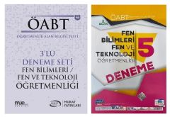 SÜPER FİYAT - Murat + Nobel ÖABT Fen 3+5 Deneme 2 li Set Murat + Nobel Sınav Yayınları