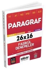 Miray YKS TYT Paragraf Sıfır Hata 26x16 Fasikül Denemeler Miray Yayınları