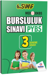 Kurul 6. Sınıf PYBS Bursluluk Sınavı 3 Deneme Kurul Yayıncılık