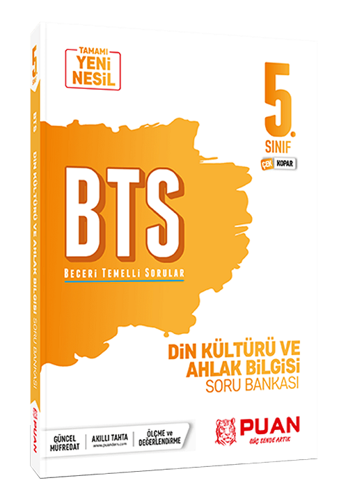 Puan 5. Sınıf Din Kültürü ve Ahlak Bilgisi BTS Soru Bankası Puan Yayınları