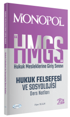 Monopol 2024 HMGS Hukuk Felsefesi ve Sosyolojisi Ders Notları - Alper Bulur Monopol Yayınları